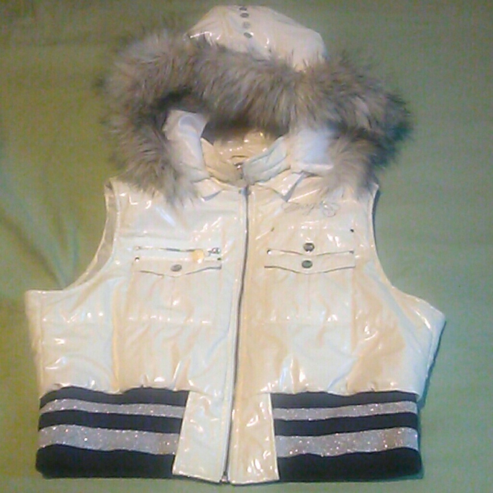 Girl's "Coogi" Hooded Puffer Vest